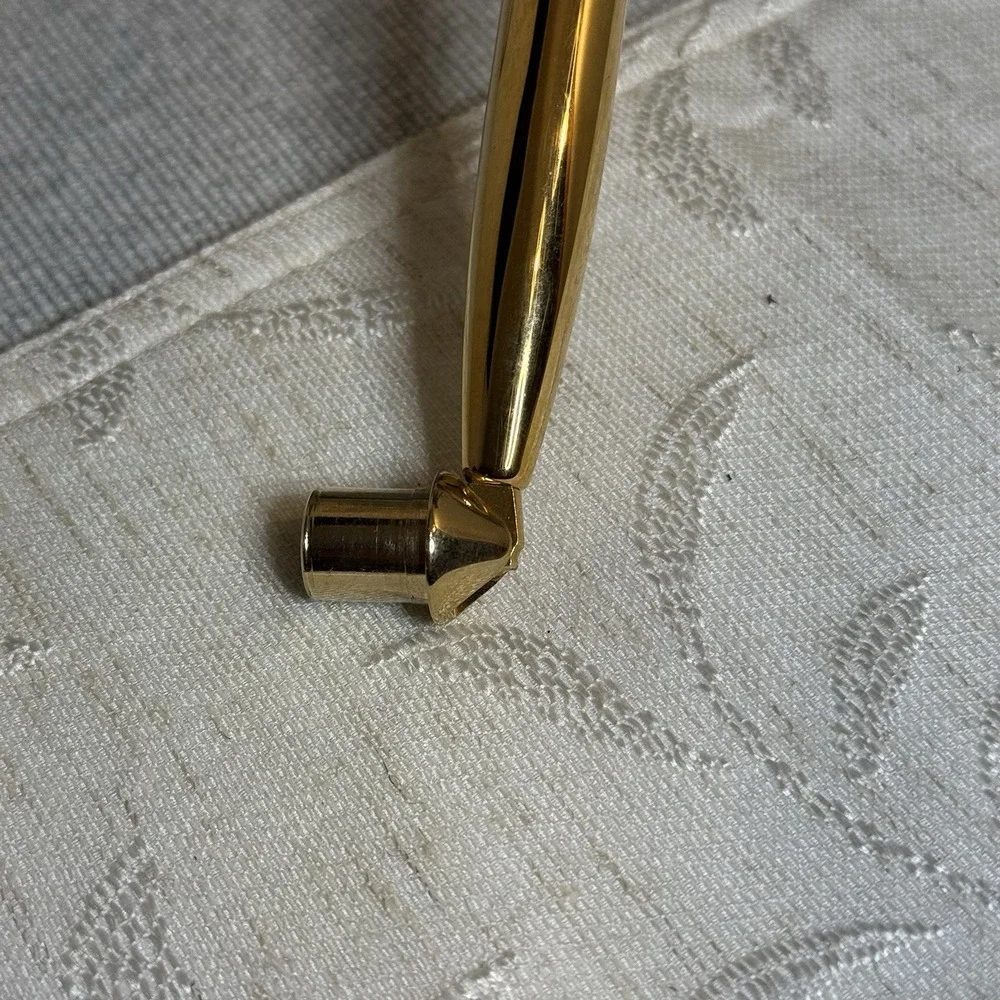 Sheaffer‎ Ballpoint Pen with Socket. Brown and Gold Tone White Dot